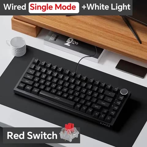 AJAZZ AK820 Pro Wireless Mechanical Keyboard, Hot-Swappable RGB