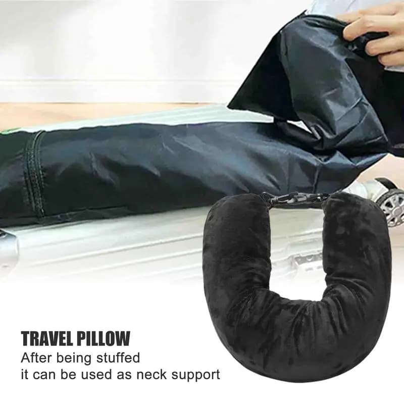 Refillable Stuffable Travel Neck Pillow