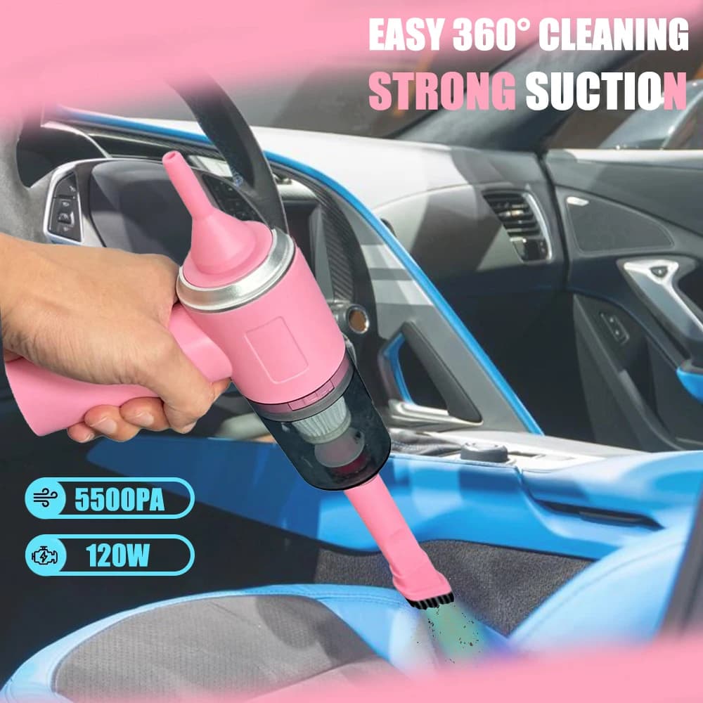 VELORA SuctionPro Wireless Mini Car Vacuum Cleaner