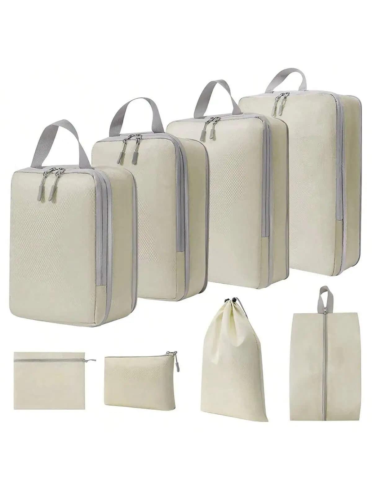 8-Piece Compressible Packing Cubes Set