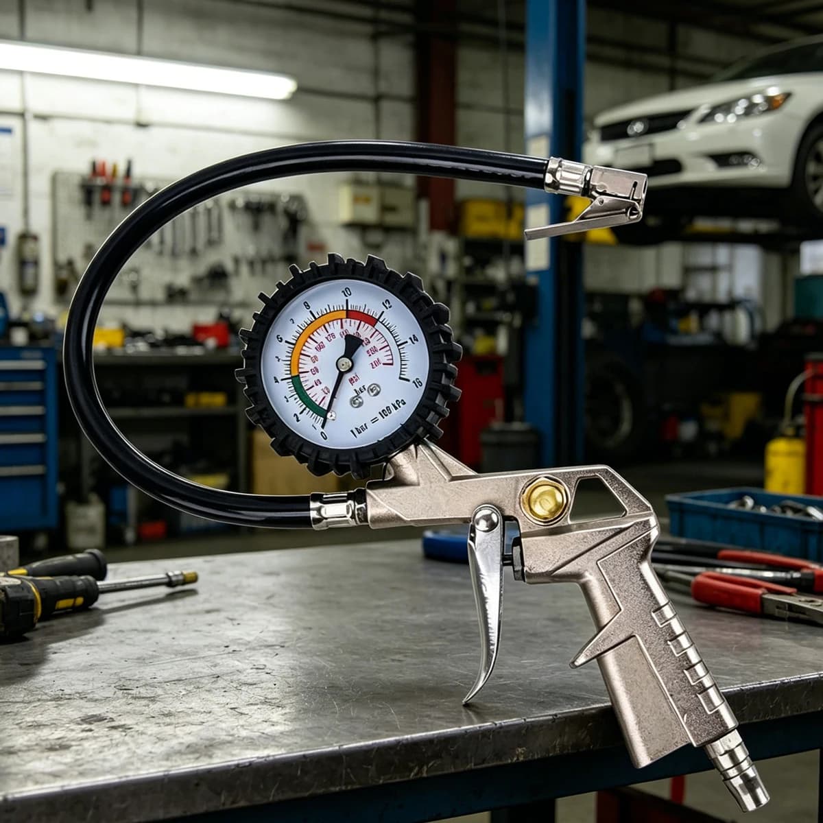 VELORA TirePro digital tire pressure gauge gun